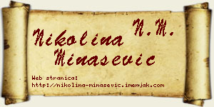 Nikolina Minašević vizit kartica